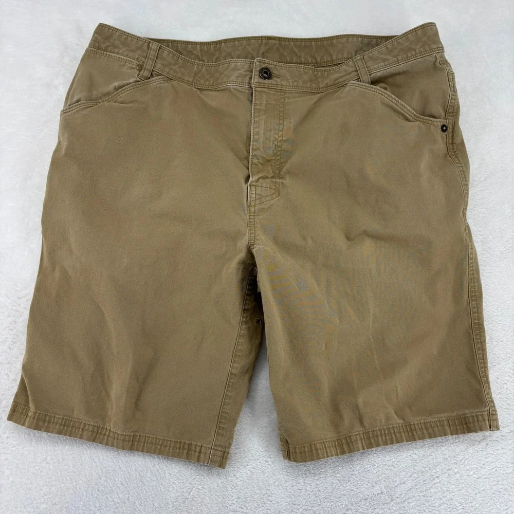 Prana Breathe Zion Mens Shorts Tan Khaki Size 38 M31191499 Outdoor Hiking
